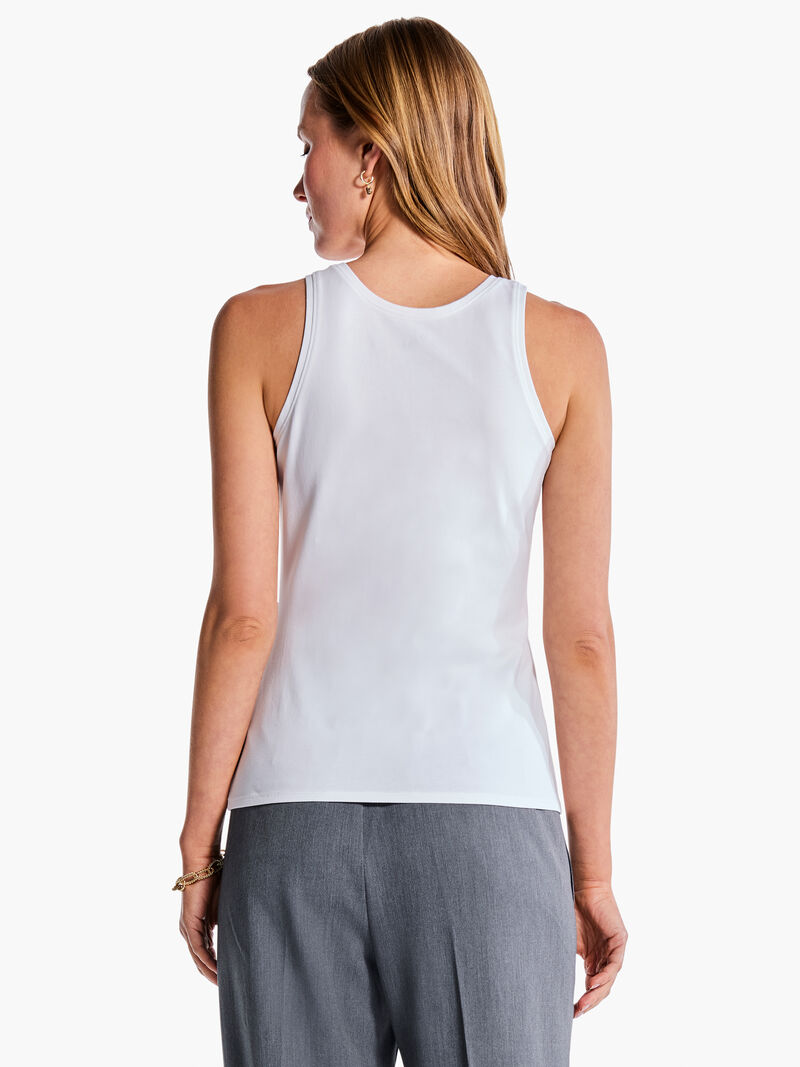 Woman Wears High Neck Perfect Tank image number 3