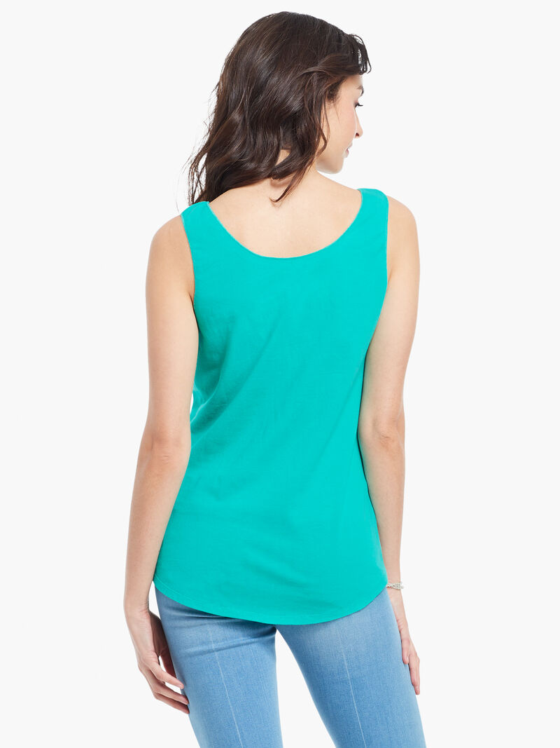Woman Wears Shirt Tail Perfect Tank image number 2