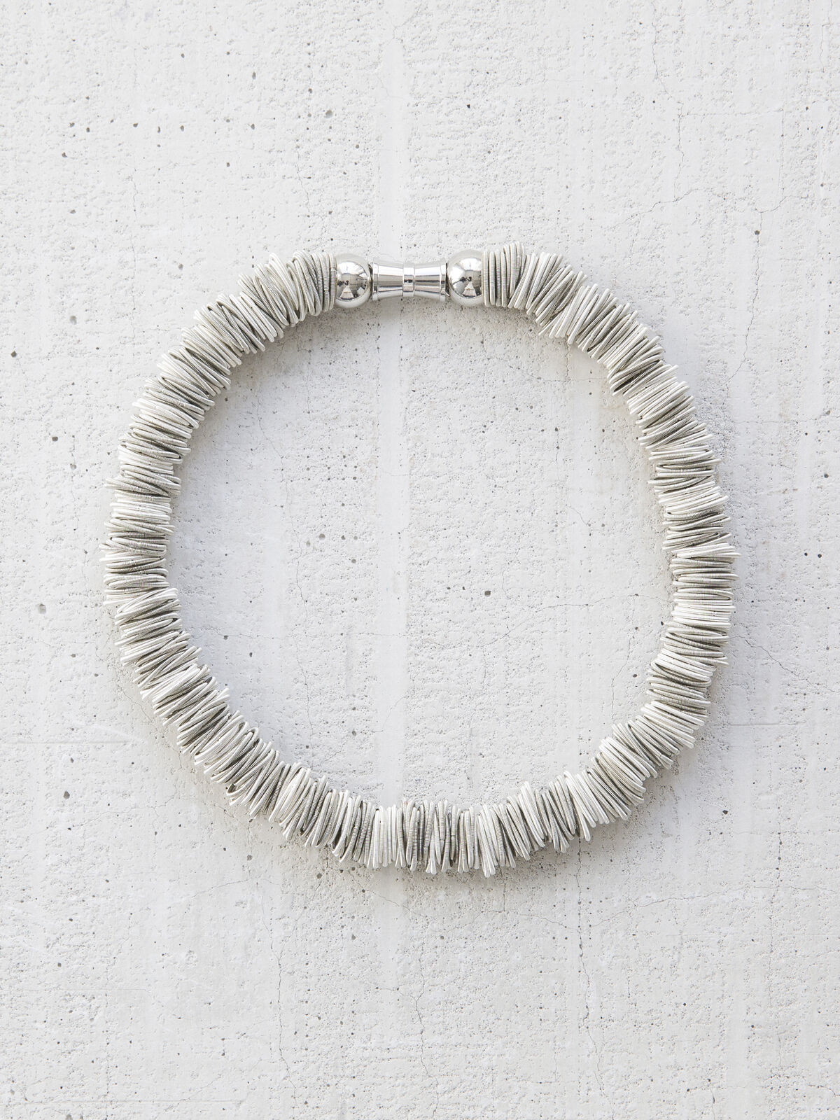 Chunky Links Piano Wire Statement Necklace