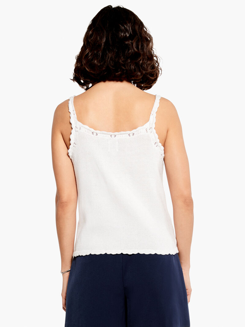 Woman Wears Crochet Cami image number 2