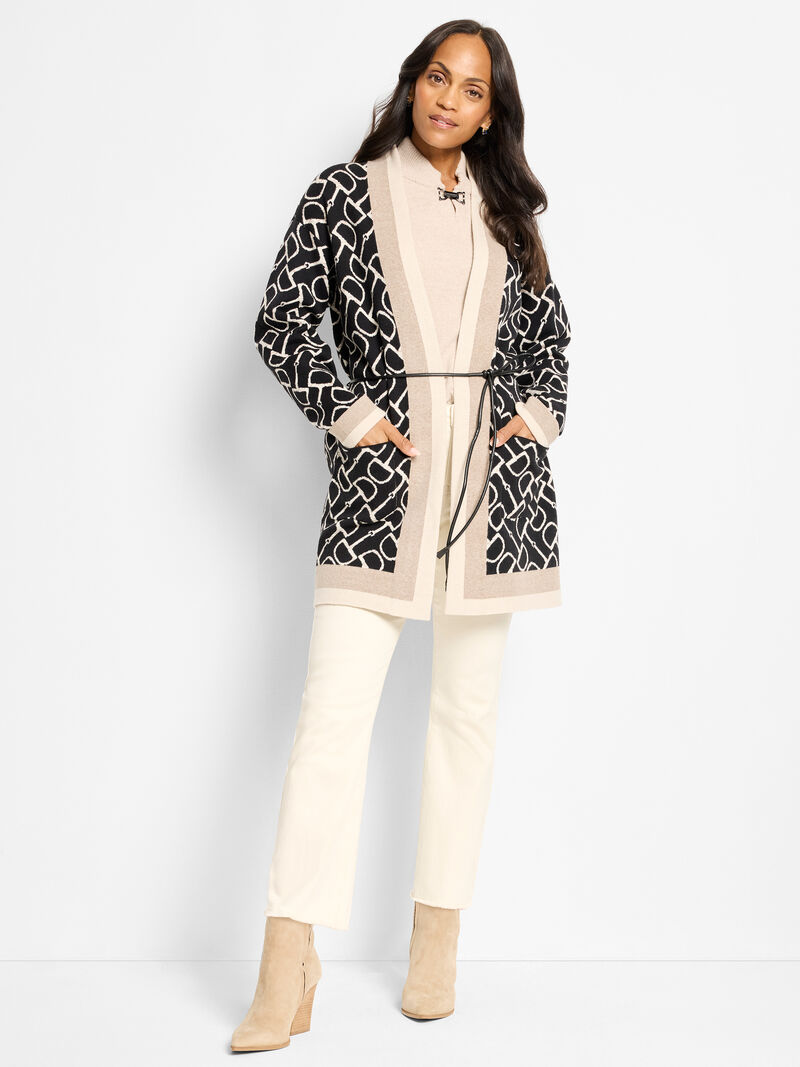Woman Wears Cozy Riding Sweater image number 1