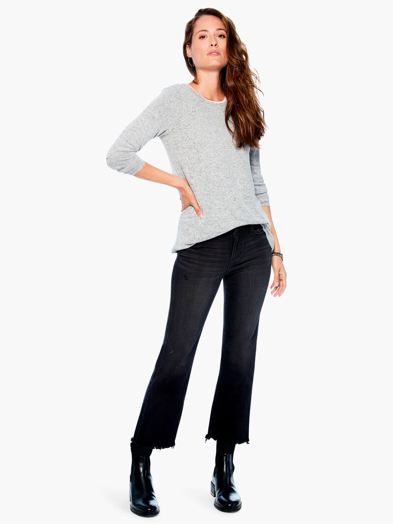 Woman Wears Liverpool - Hannah Cropped Flare w/ Fray Hem image number 3