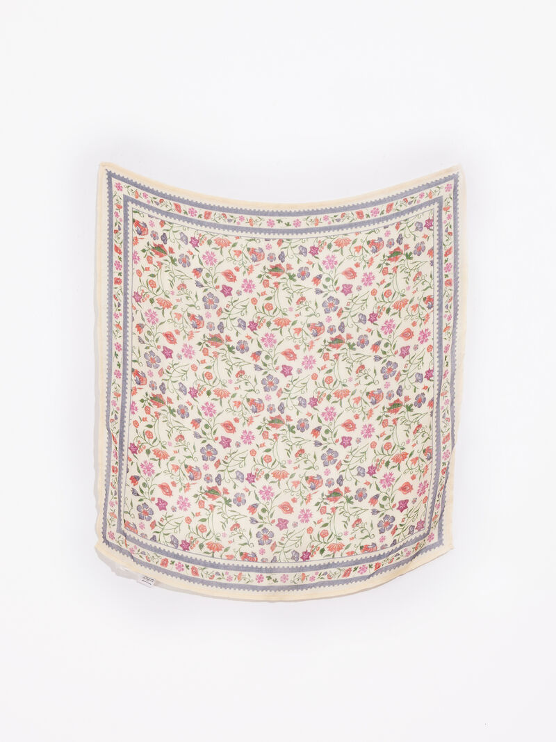Woman Wears Chan Luu Floral Print Bandana image number 2