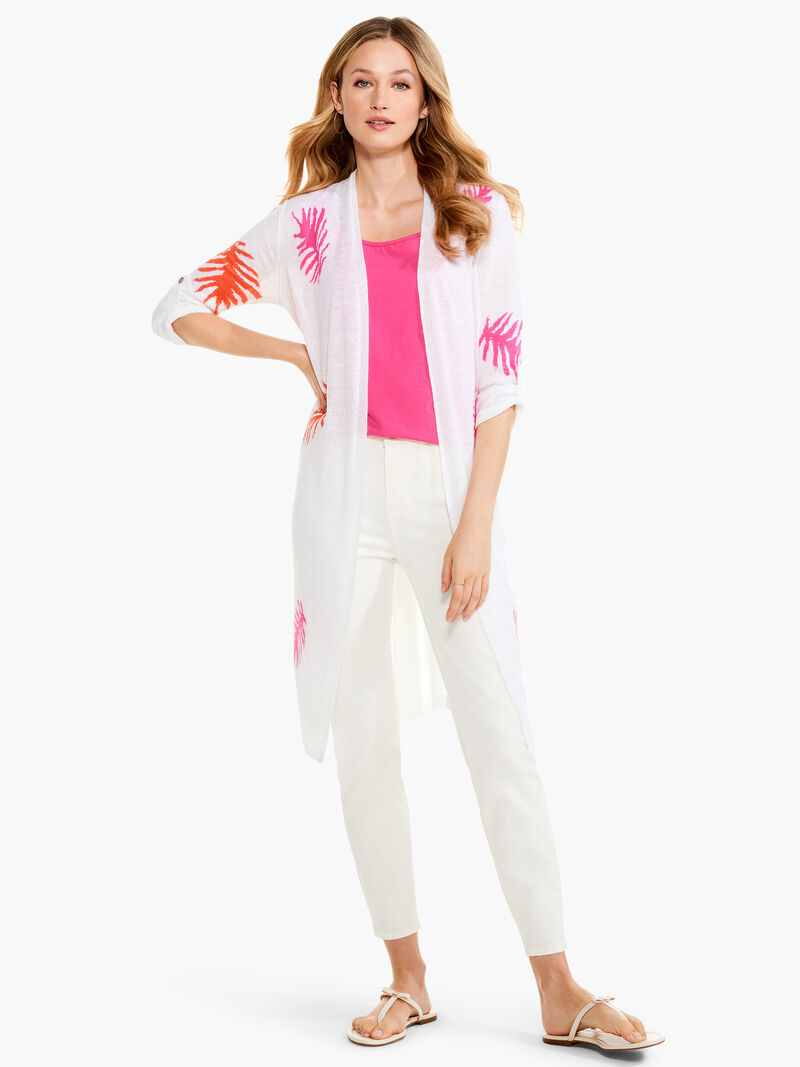 Woman Wears Petal Drop Cardigan image number 0