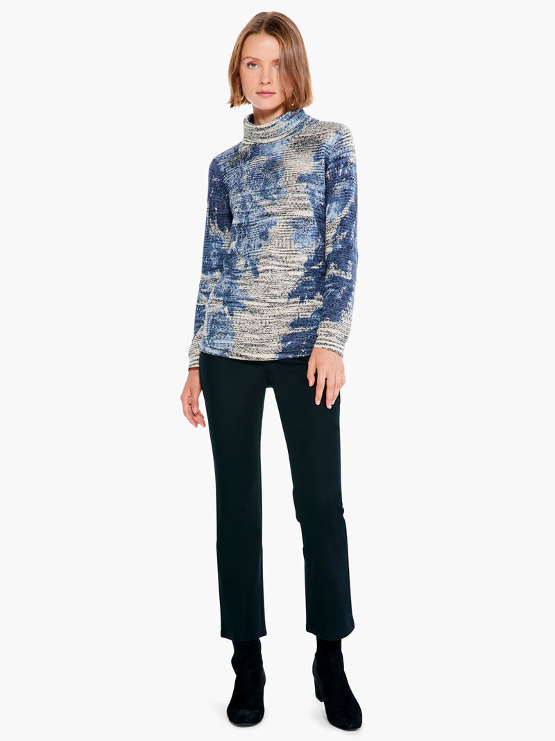 Woman Wears Shadow Mix Sweater image number 3