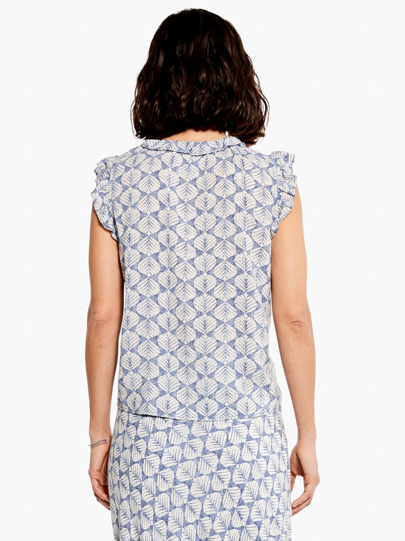 Woman Wears Lilipad Blues Tank image number 3