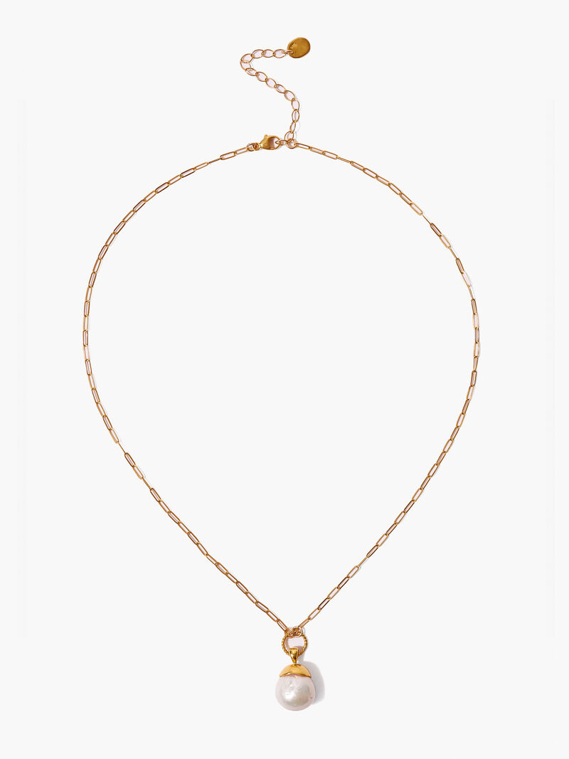 Woman Wears Chan Luu - Gold Dipped Pearl Necklace image number 1