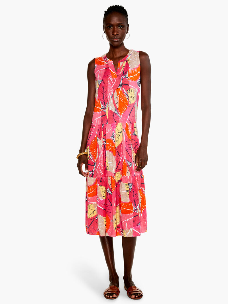 
                    Feather Leaves Dress
