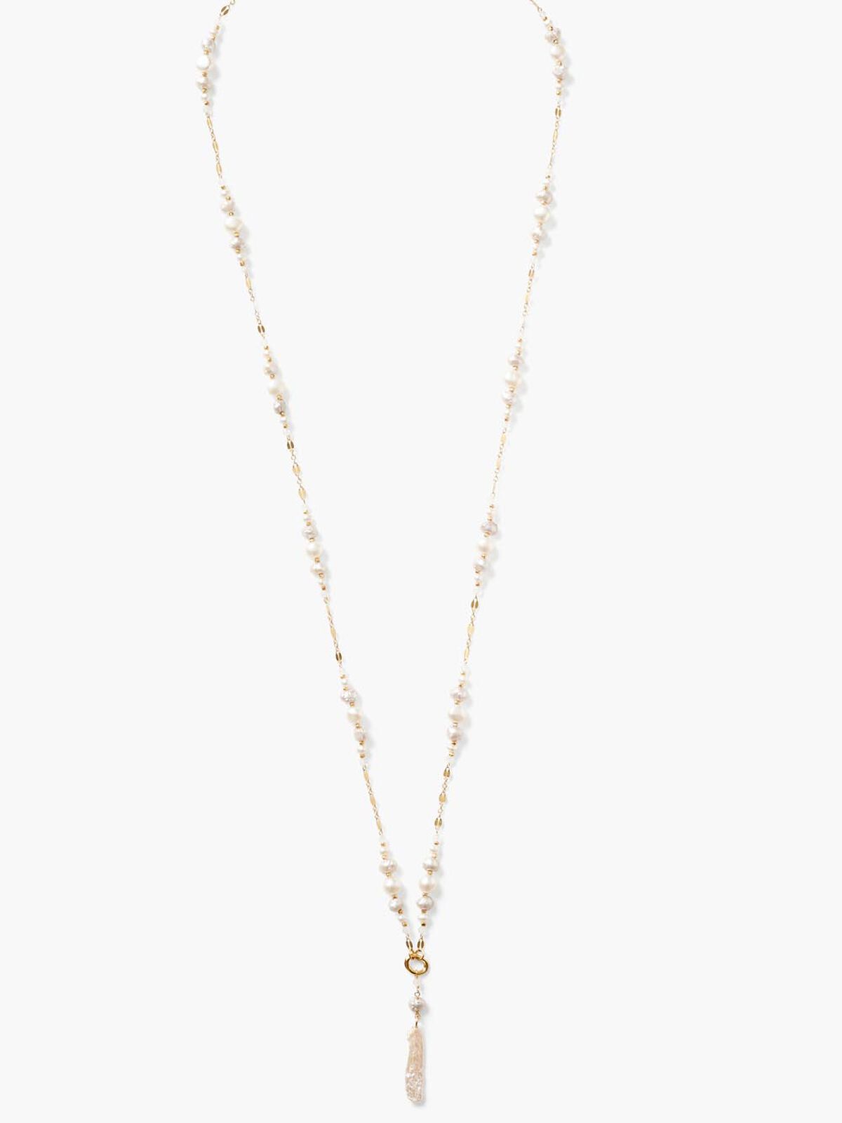 Chan Luu - Pearl Drop Y Necklace