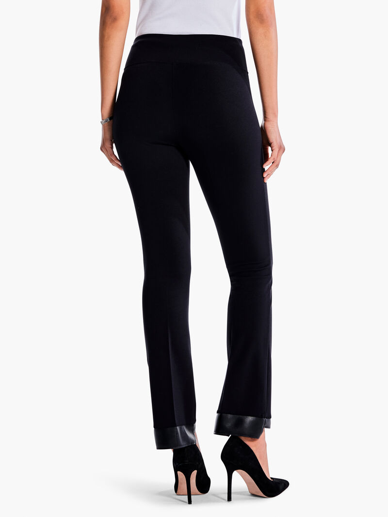 Woman Wears 28" Ponte Demi Boot Ankle Pant image number 2
