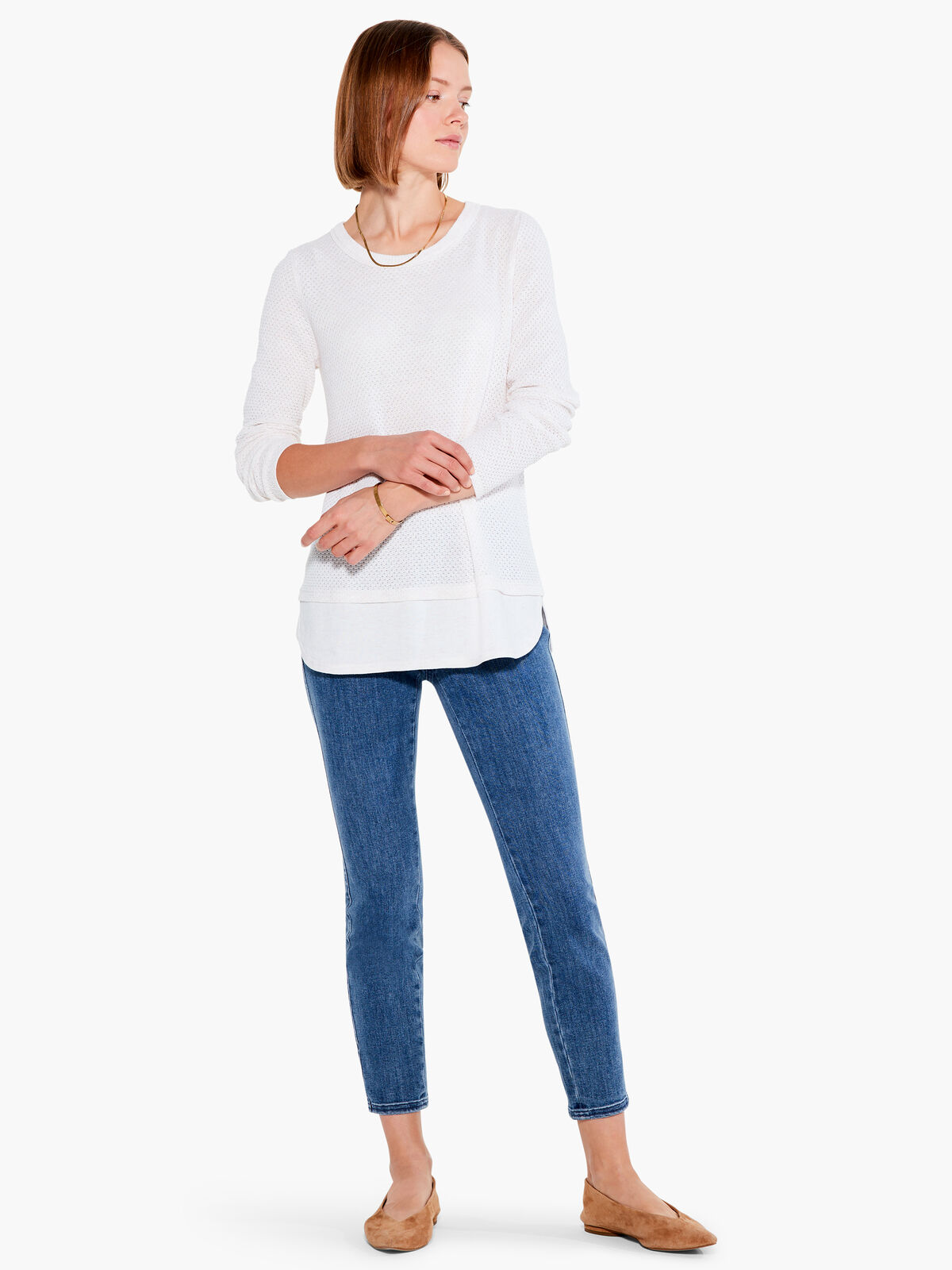 Waffle Vital Crew Neck Sweater
