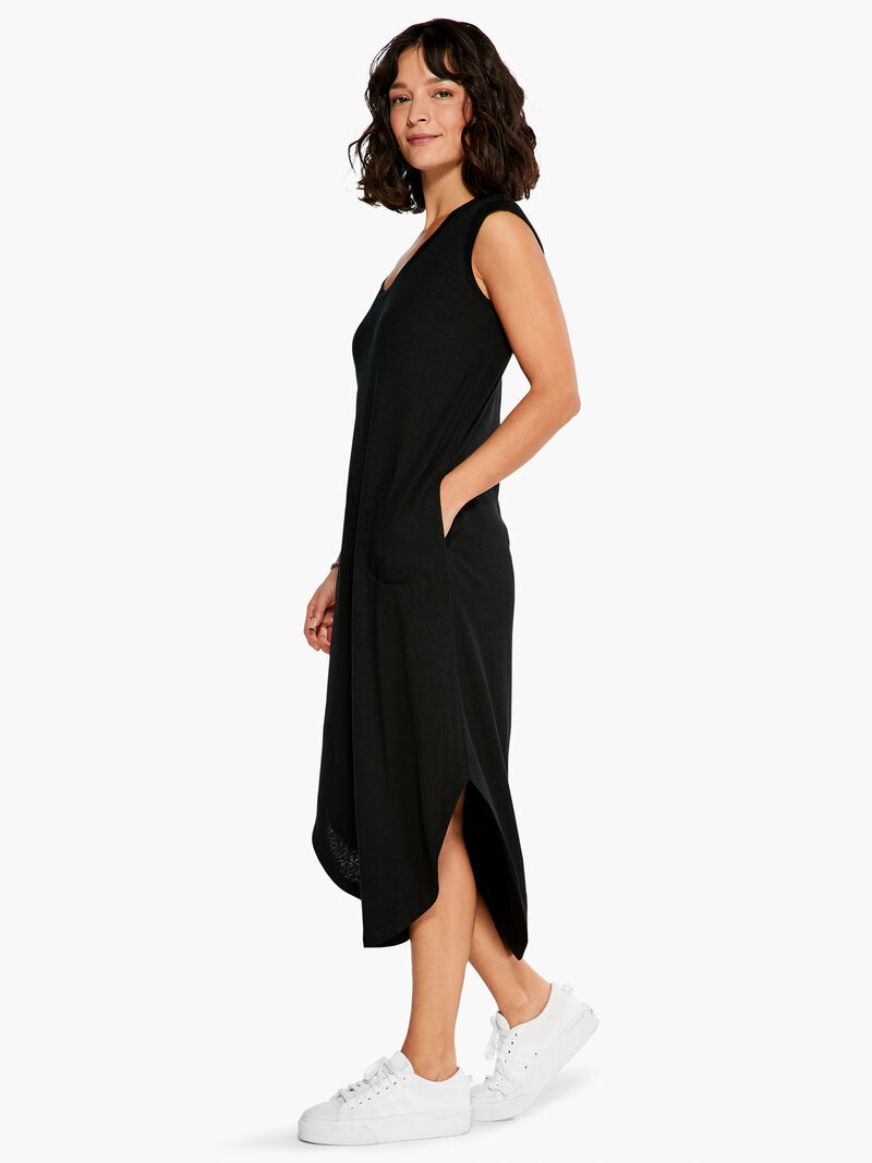 Woman Wears NZT Scoop Tank Dress image number 1
