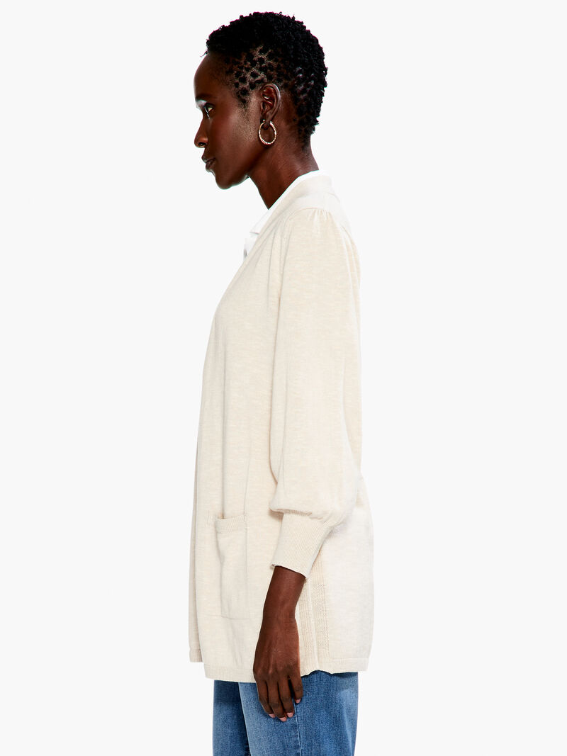Woman Wears Coffee Run Cardigan image number 1