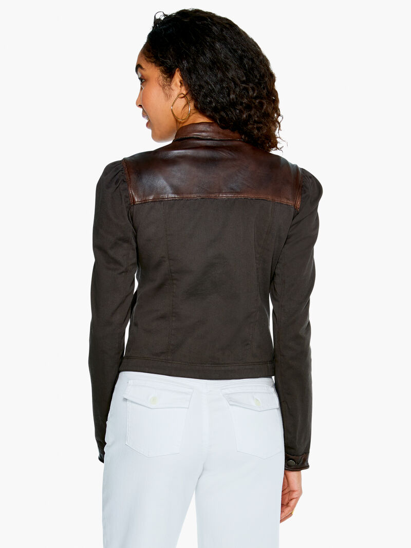 Woman Wears JKT Ariel Leather Jacket image number 2