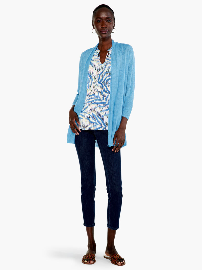 Woman Wears Go To Featherweight Cardigan Sweater image number 3