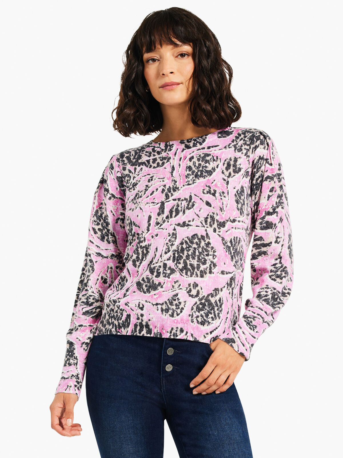 Petal Dot Femme Sleeve Sweater