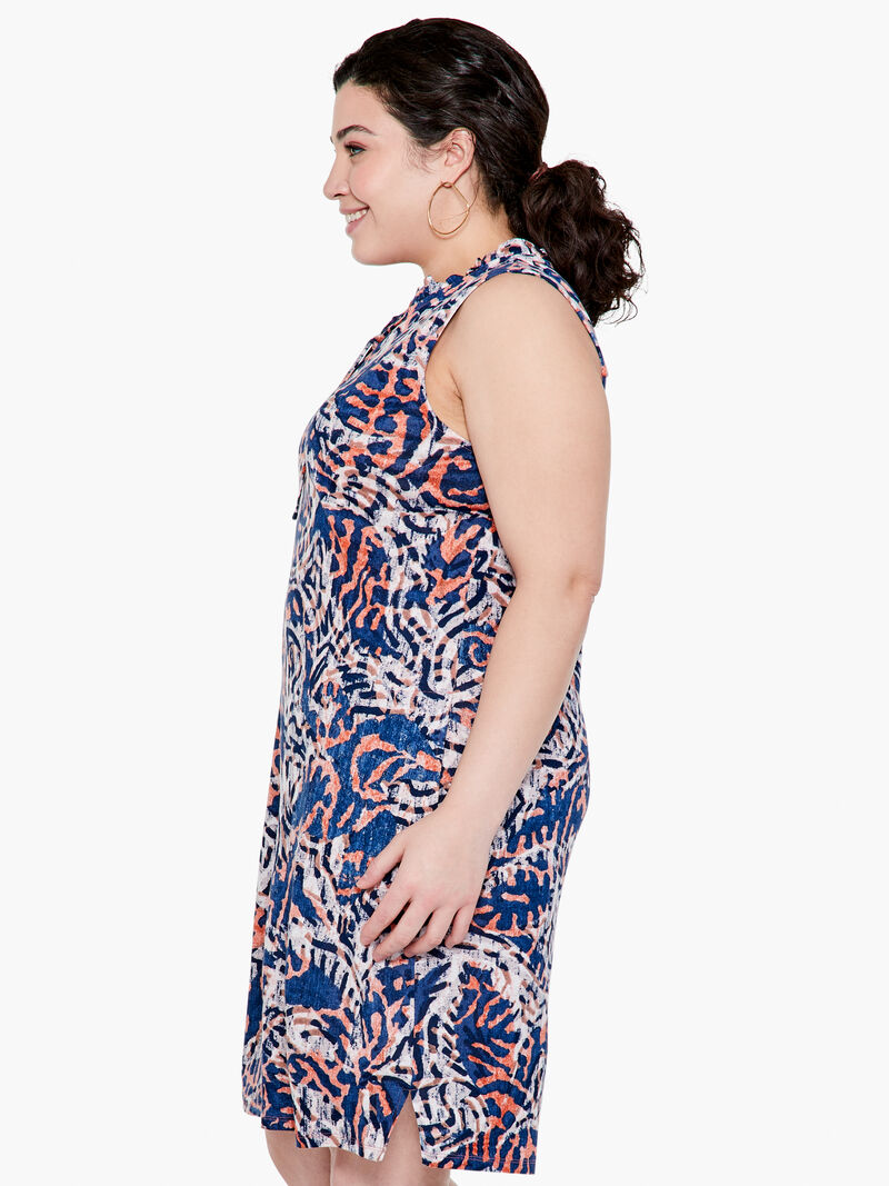 Woman Wears Batik Medallions Dress image number 1