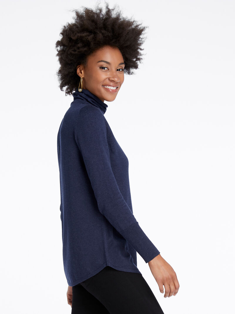 Woman Wears Vital Turtleneck Sweater image number 1
