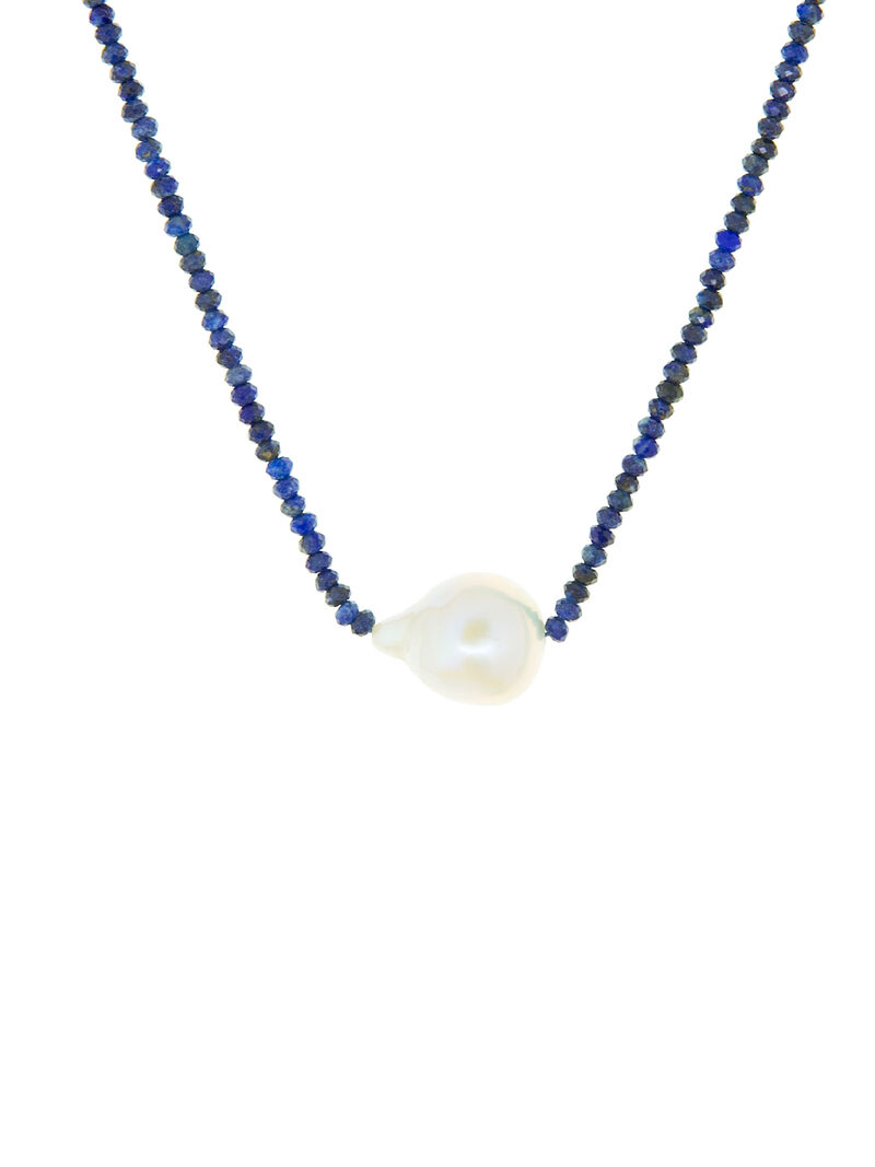 Woman Wears Marlyn Schiff -  Pearl Choker image number 0