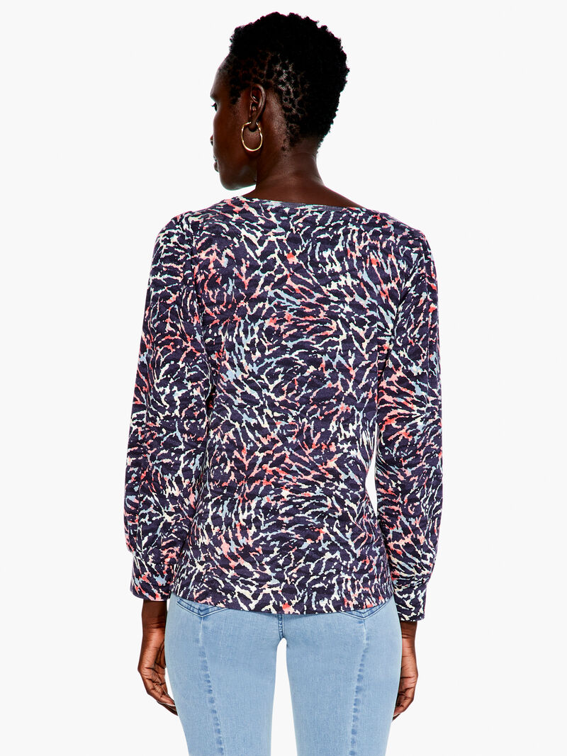 Woman Wears Glowing Sunset Top image number 3