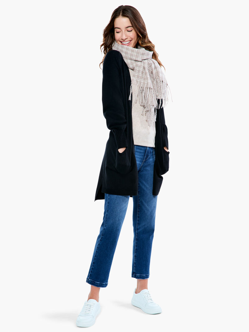 Woman Wears Cozy Femme Cardigan image number 3