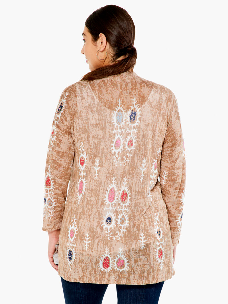 Woman Wears Summer Escape Cardigan image number 2