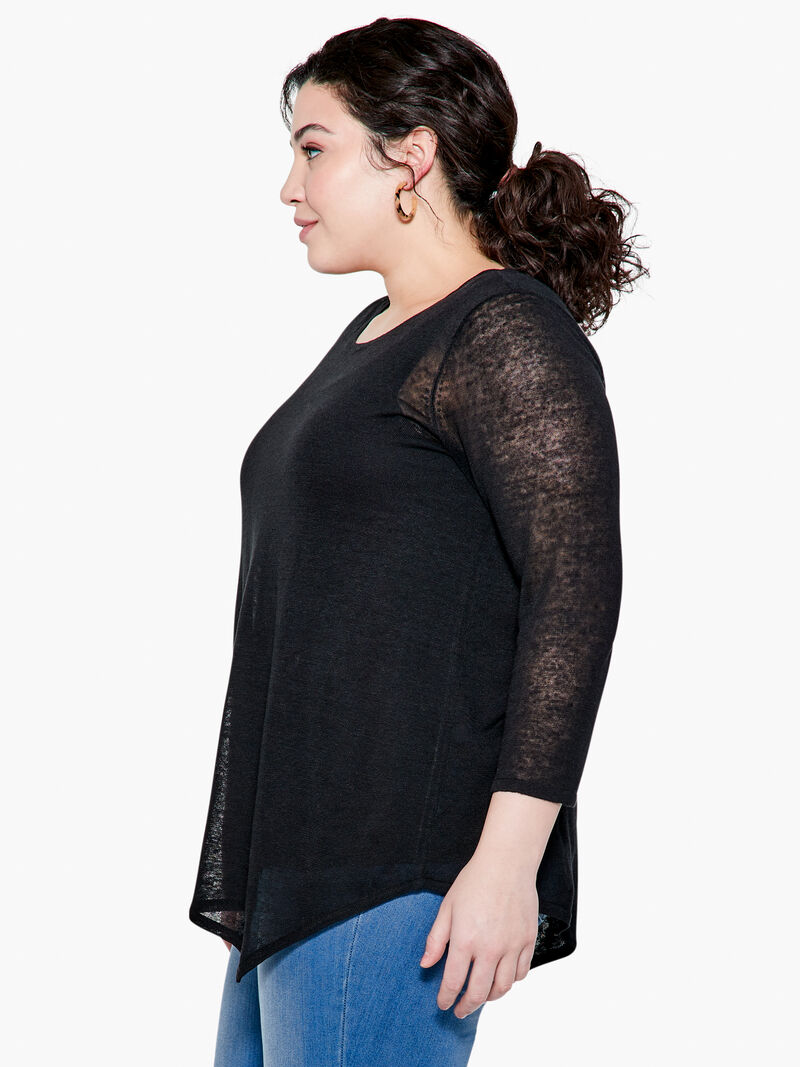 Woman Wears Featherweight Angle Sweater image number 1