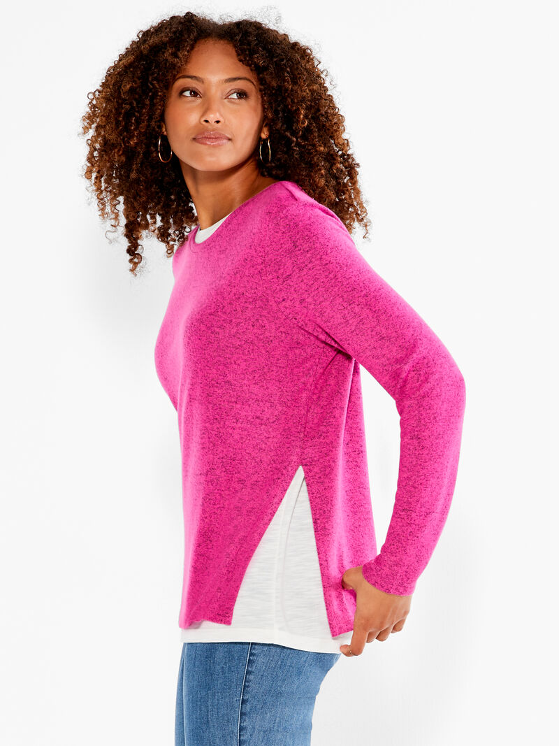 Woman Wears NZT Sweet Dreams Long Sleeve Double Layer Tee image number 1