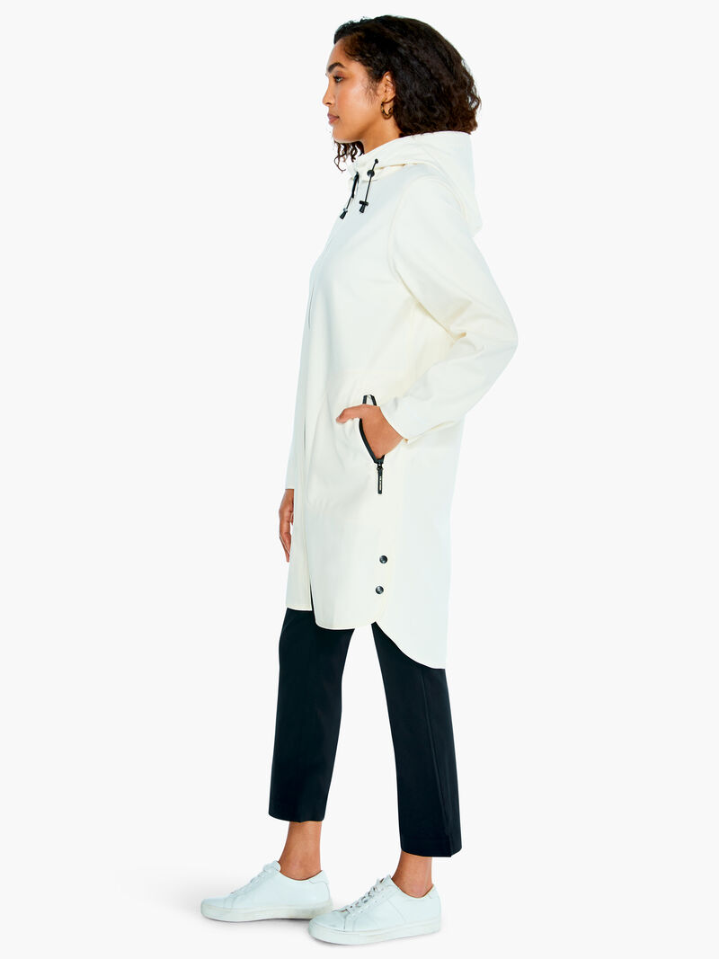Woman Wears Ilse Jacobsen Fleece Lined Raincoat image number 1
