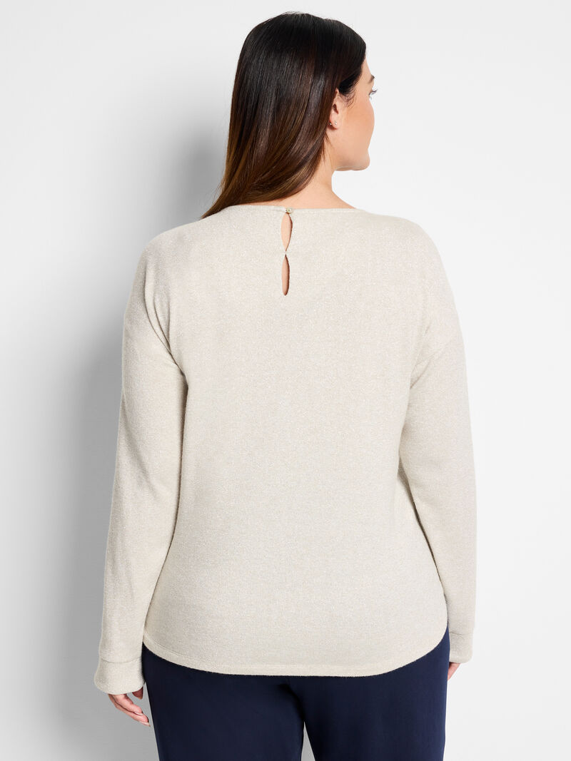 Woman Wears Everyday Sparkle Top image number 3