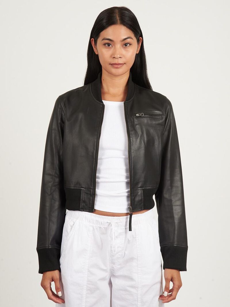 JKT - Collins Burnished Leather Jacket