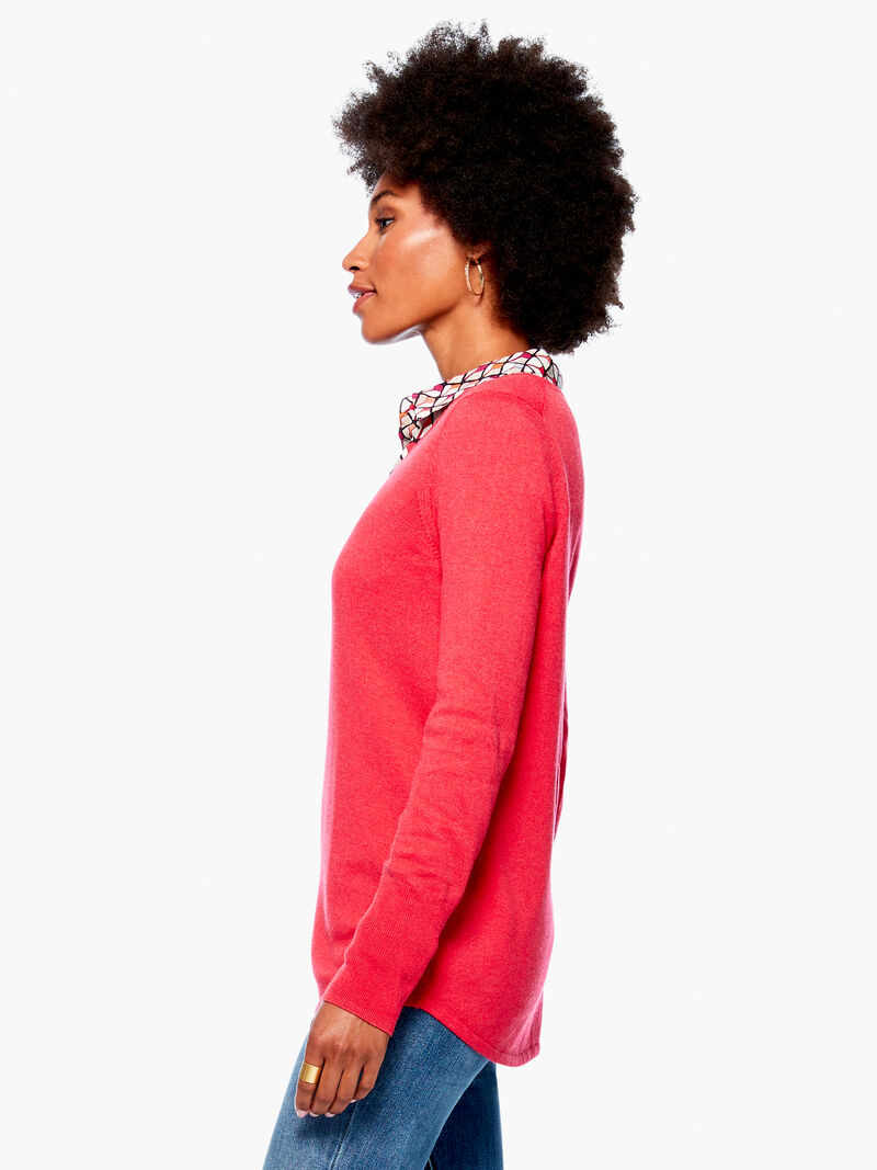 Woman Wears Vital V Neck Sweater image number 1