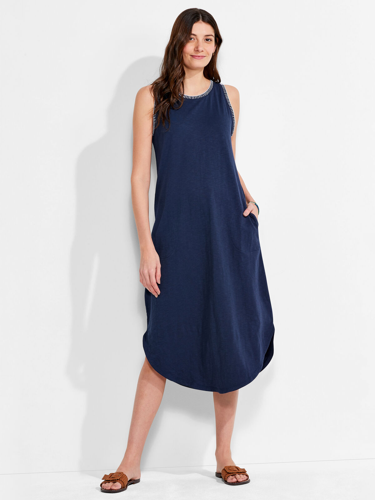 NZT Scoop Neck Stitch Tank Dress