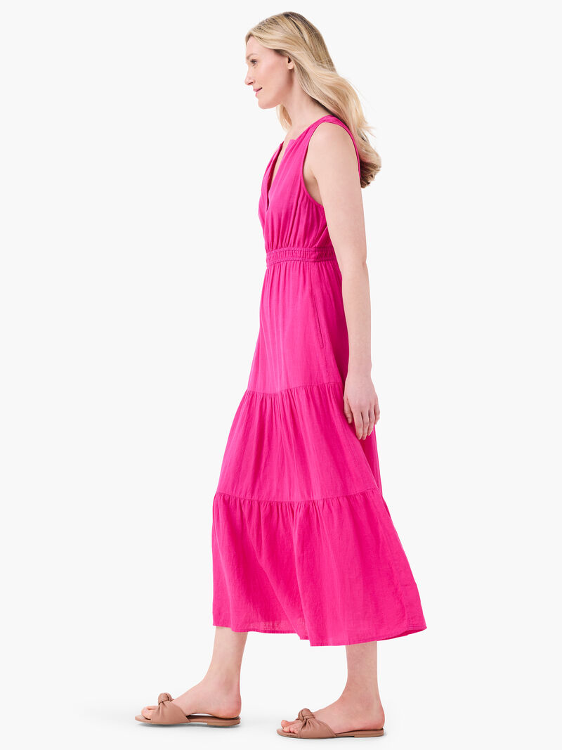 Woman Wears Rumba Linen Daydream Dress image number 1