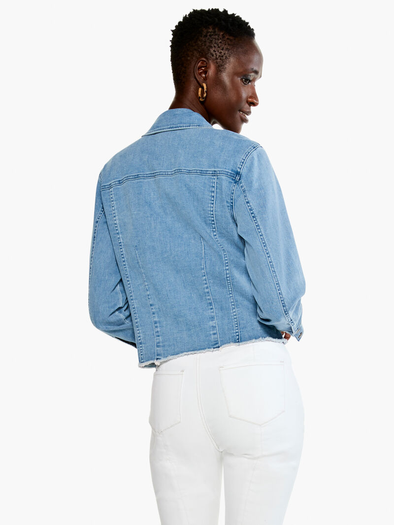 Woman Wears Super Stretch Denim Jacket image number 2