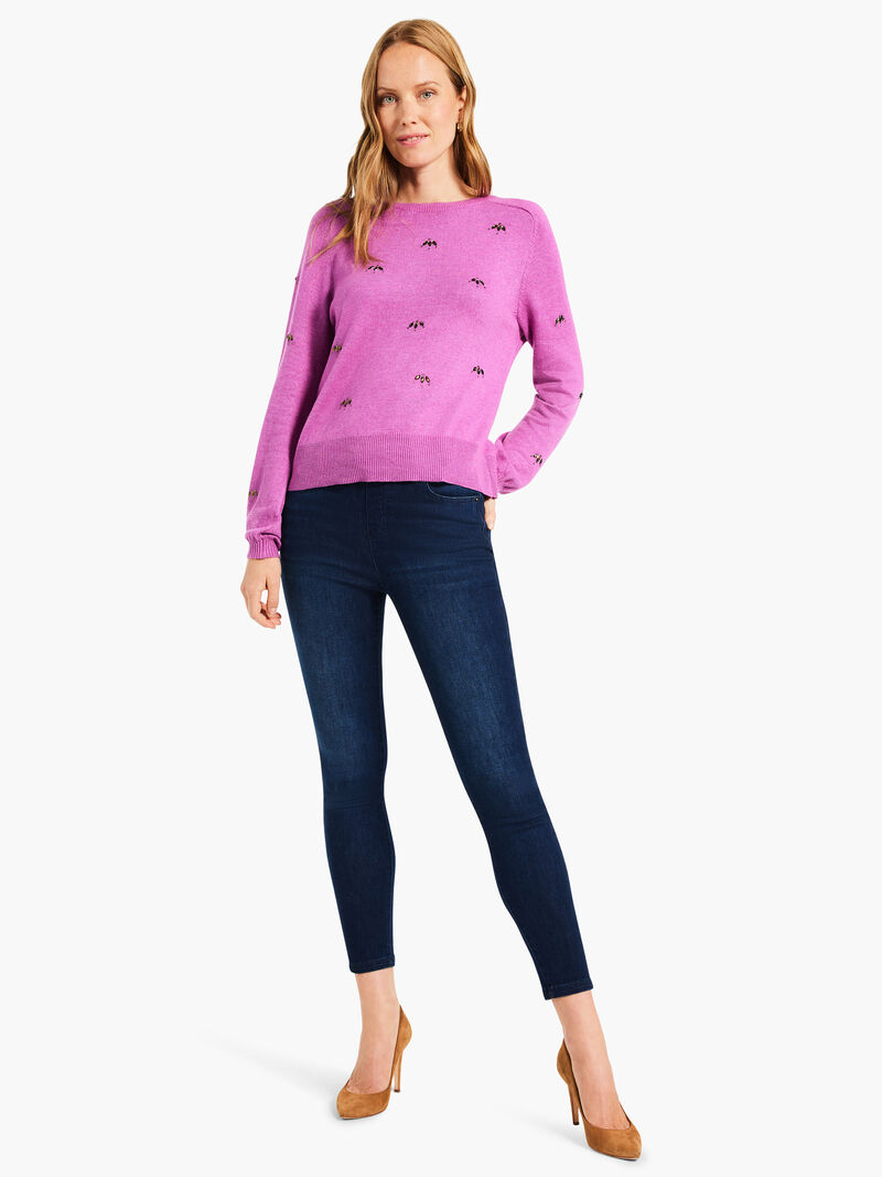 Woman Wears Hidden Gems Sweater image number 3
