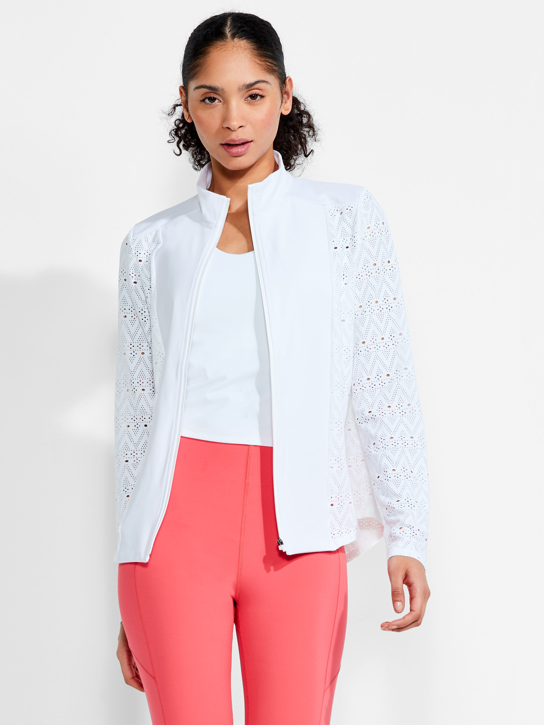 White lace deals jacket womens