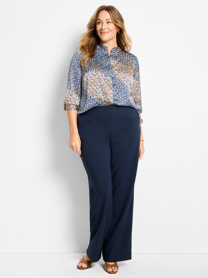 31" Lenox Wide Leg Sleek Stretch Pant