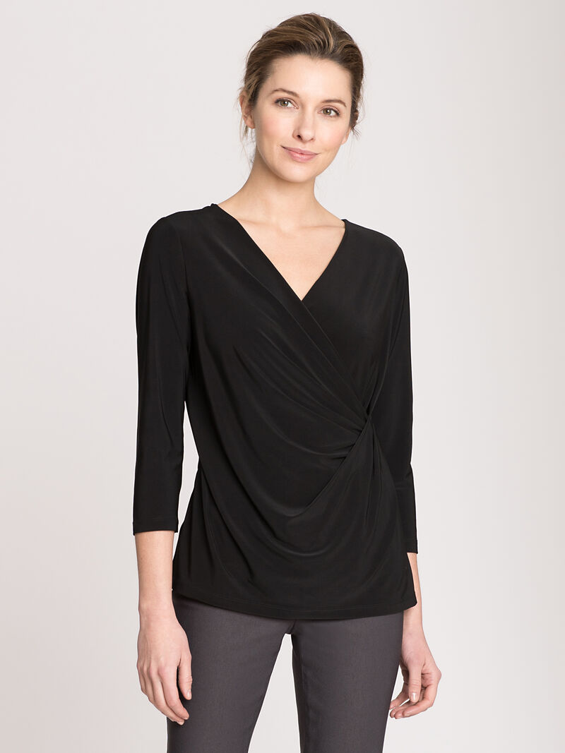 Woman Wears Wrap Top image number 0