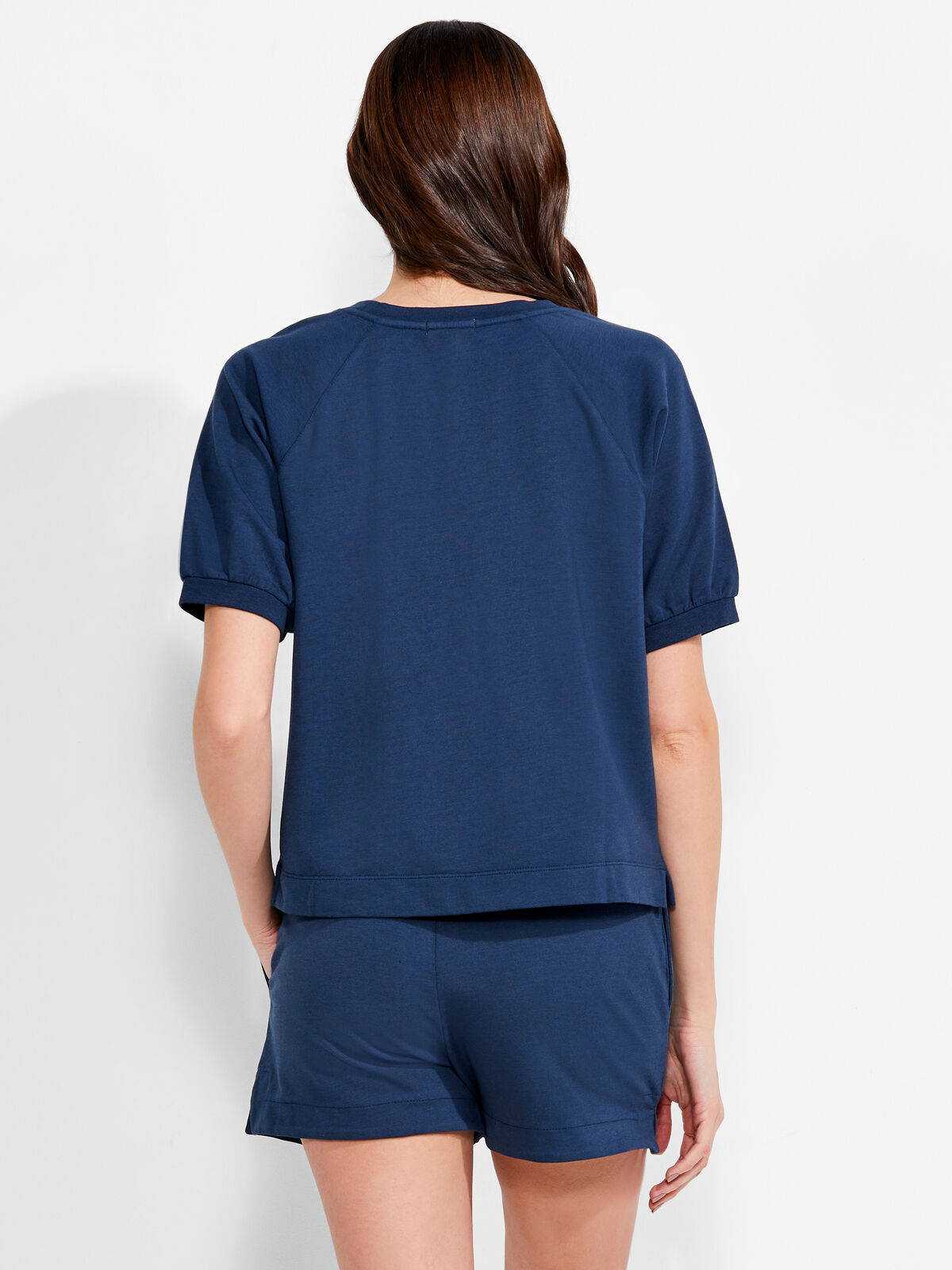 NZT Short Sleeve Round Neck French Terry Top