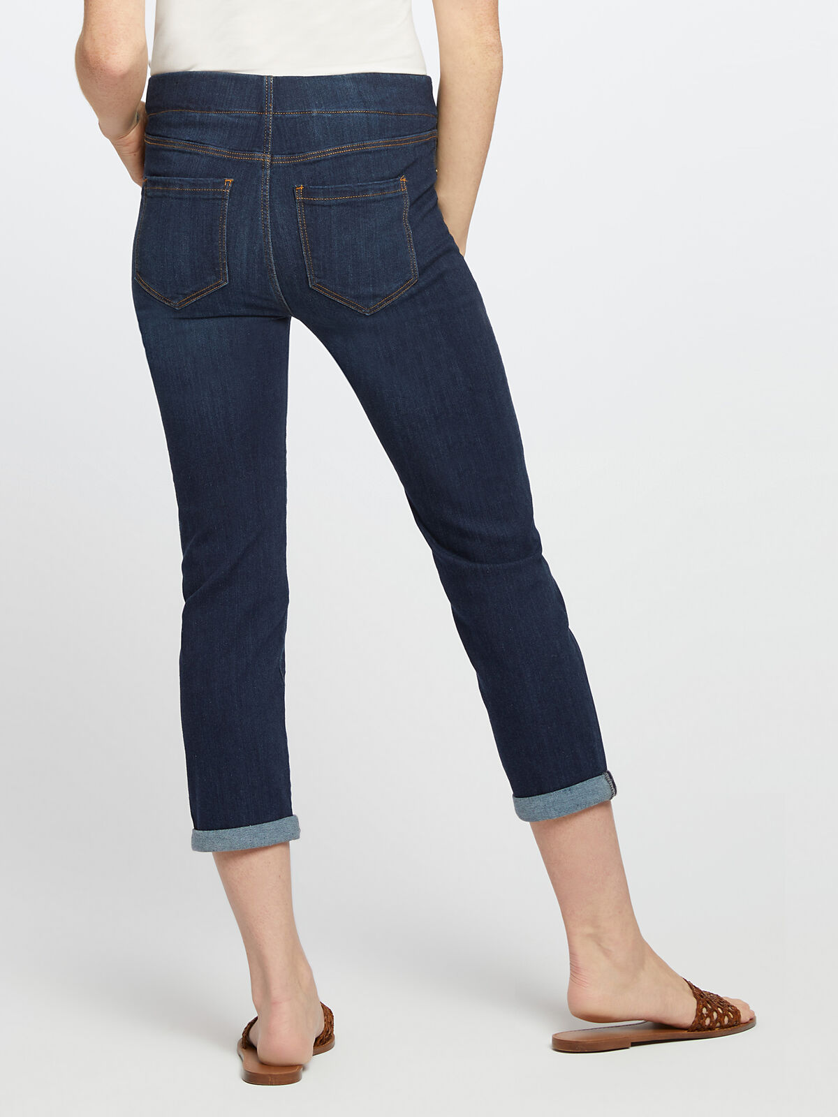 Liverpool - Chloe Crop Rolled Cuff Jean