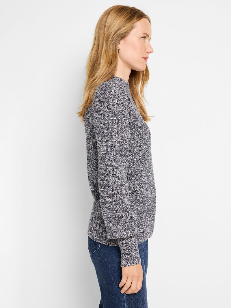 Woman Wears Waffle Stitch Sweater image number 2