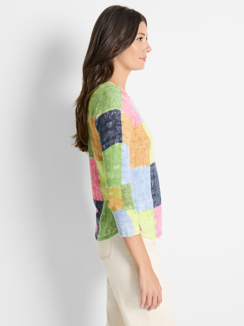 Woman Wears Colorwash Sweater image number 2