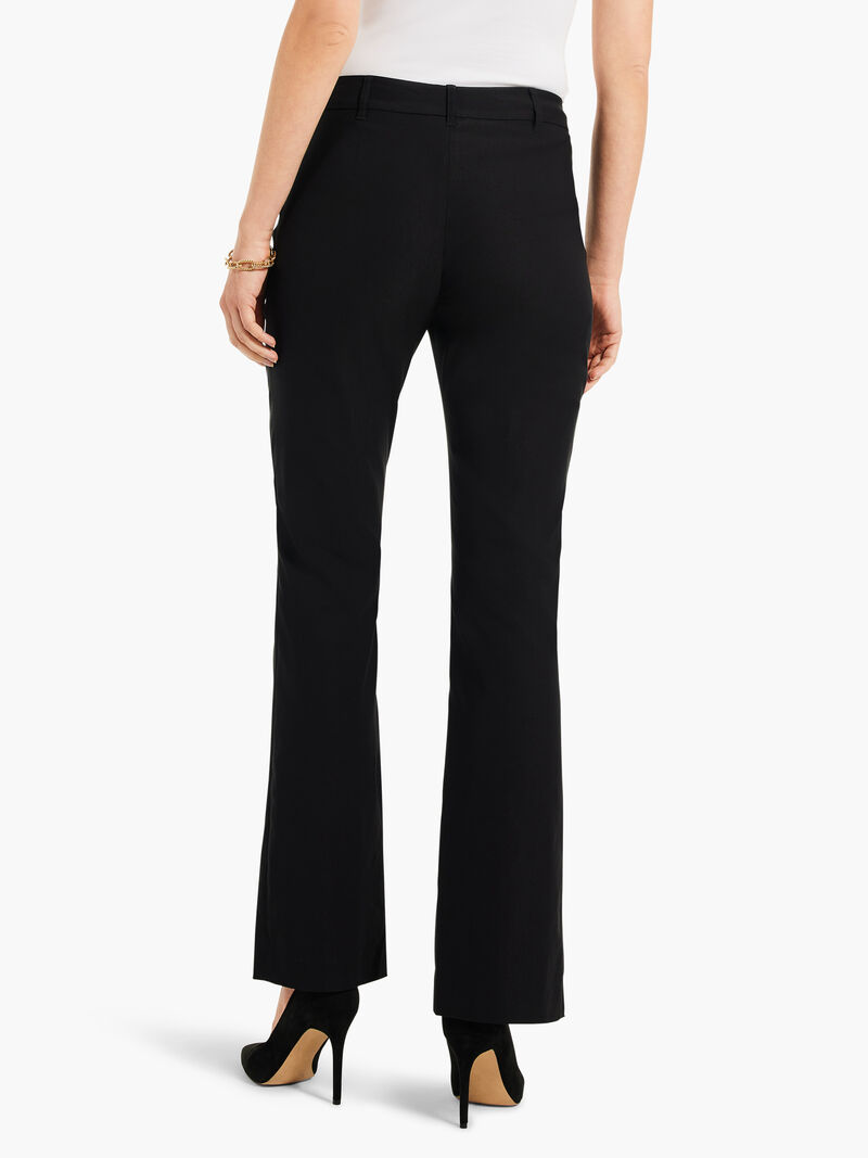Woman Wears 31" Polished Wonderstretch Boot Cut Slit Pant image number 3