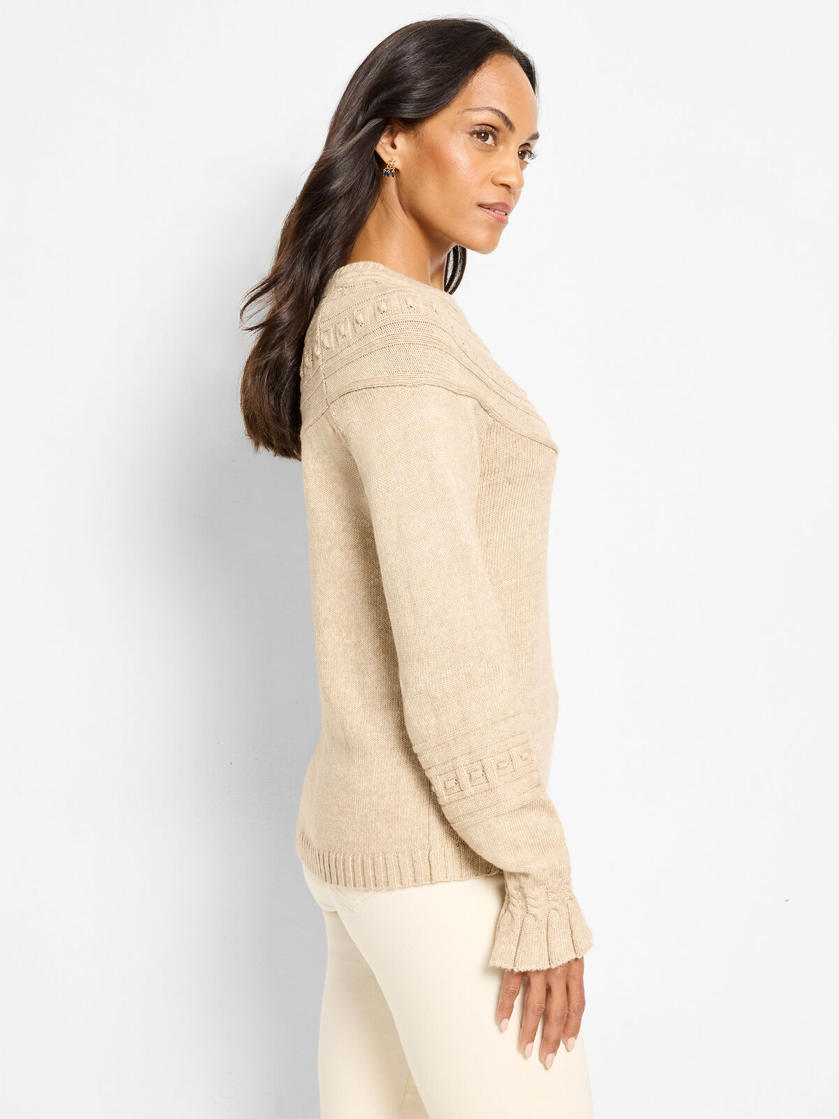 Textural Dot Cozy Sweater