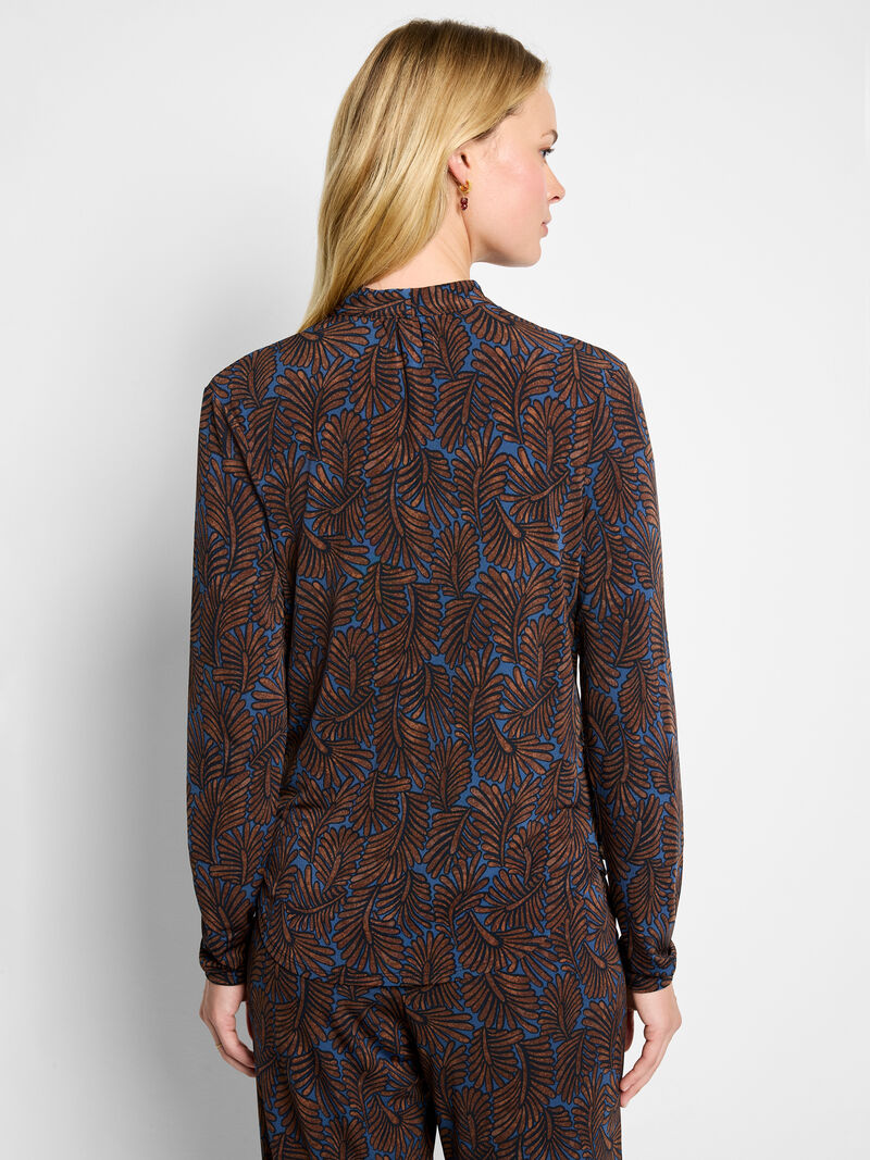 Woman Wears Feather Fern Wrap Top image number 3