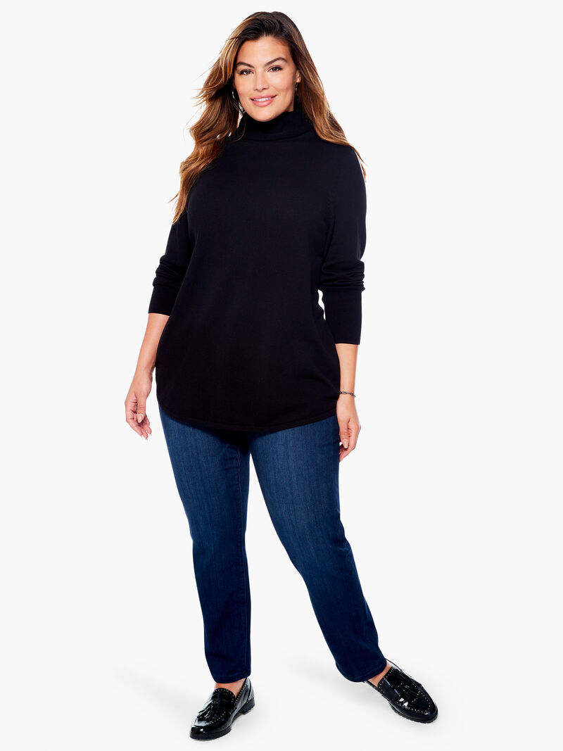 Woman Wears Vital Turtleneck Sweater image number 3