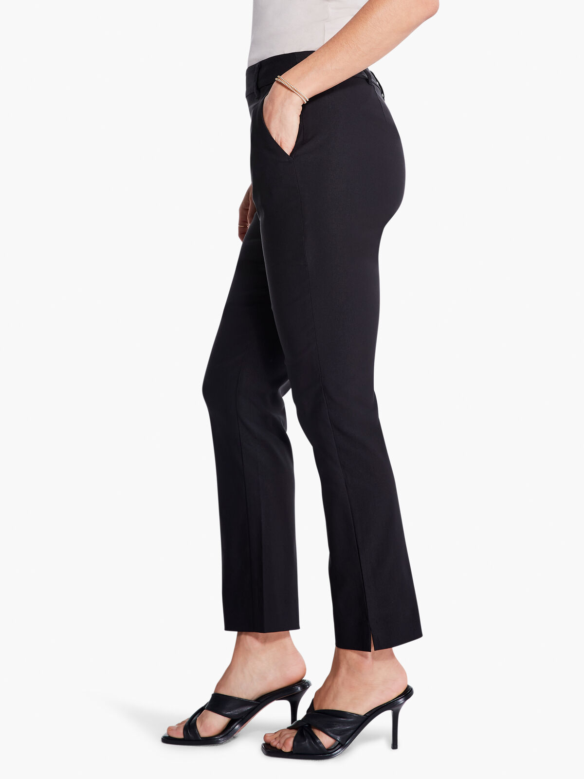 Lands' End Women's Velvet High Rise Pintuck Pencil Ankle Pants - 12 -  Blackberry : Target