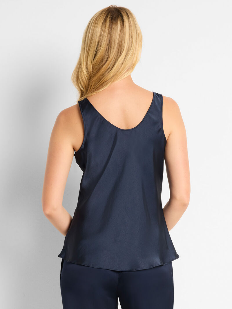Woman Wears Day Gloss Woven Scoop Tank image number 3
