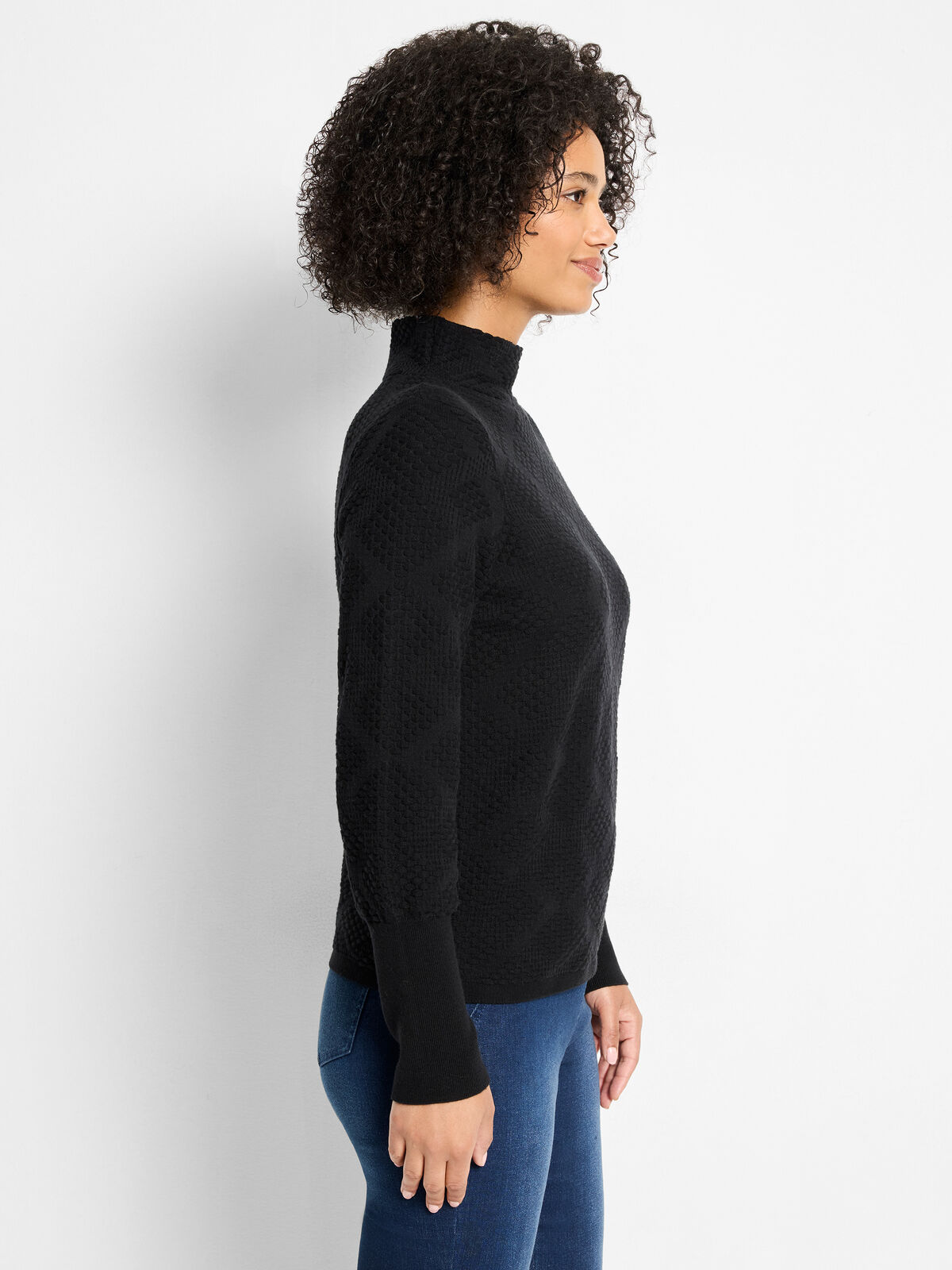 Textured Diamonds Sweater